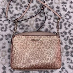 Rose gold Micheal Kors cross body